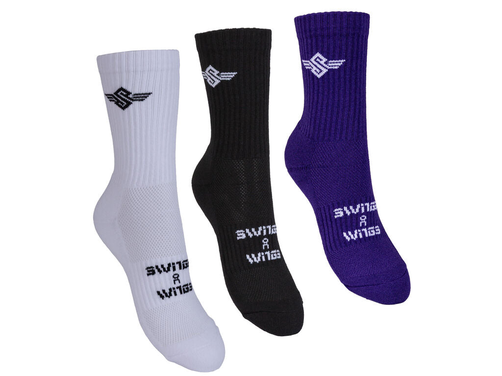 Swings Crew Socks 3-pack