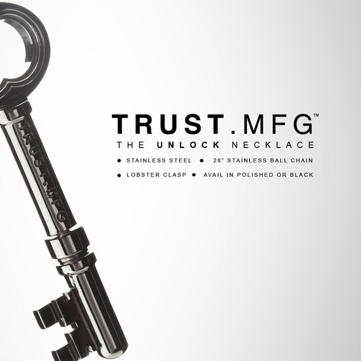 silver unlock key nacklace