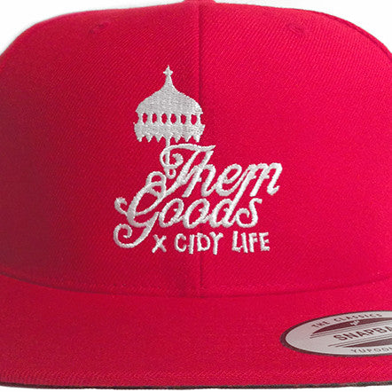 Cidy life x Them goods snap back red