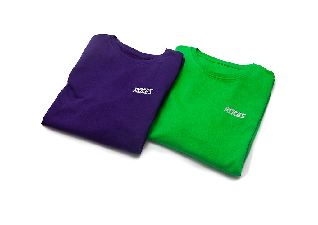 Organic crewneck sweatshirt fuchsia