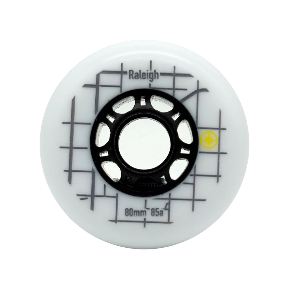 Raleigh 80mm/85A White 8-pack