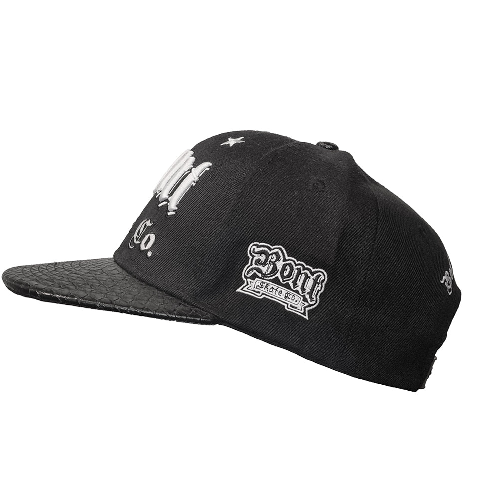 Skate co Snapback Hat black