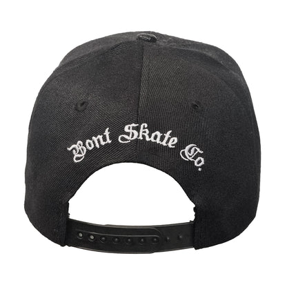 Skate co Snapback Hat black