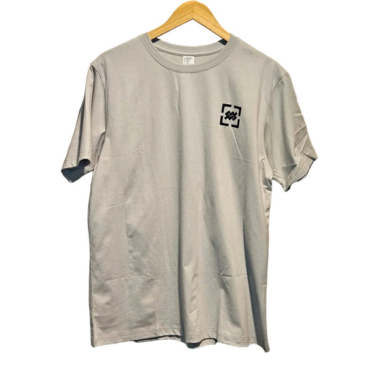 Sago Cotton Minimalism Basic T-Shirt grey