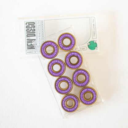 Abec 9 Disco Gold Plated Titanium Bearings 16-Pack