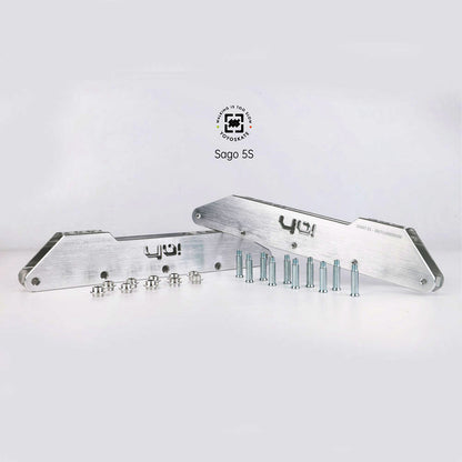 165mm Sago 5S 5x80/72mm 316mm silver + Wheels Set