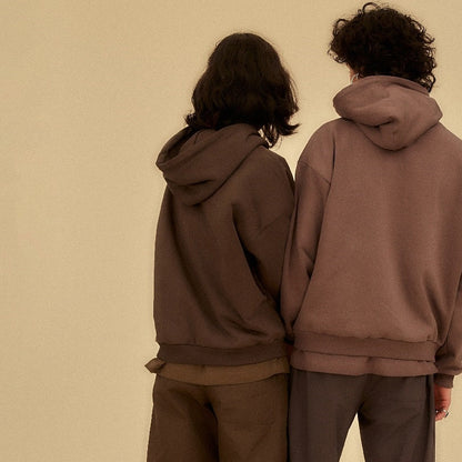 Organic Hoodie Plum Wood