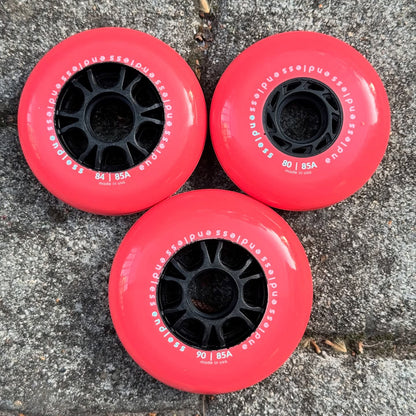 90mm/85A Neon Coral 4-pack