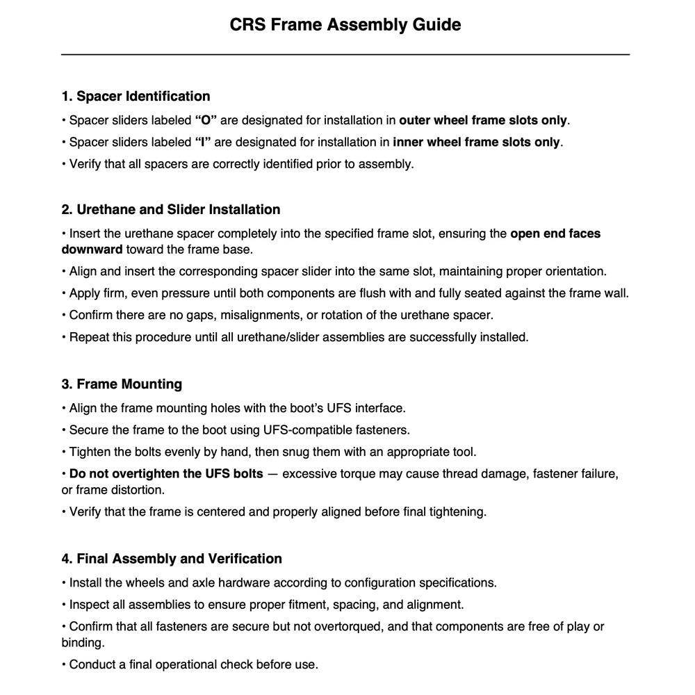 UFS CRS Suspension 95A White