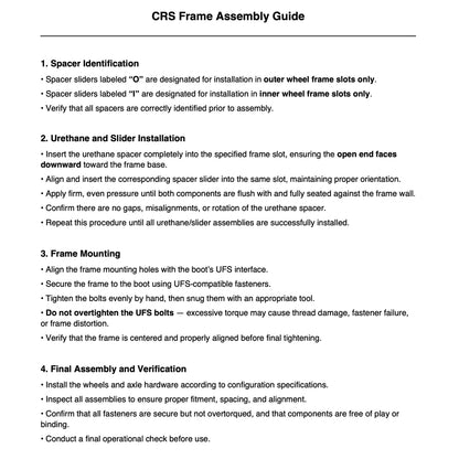 UFS CRS Suspension 95A White