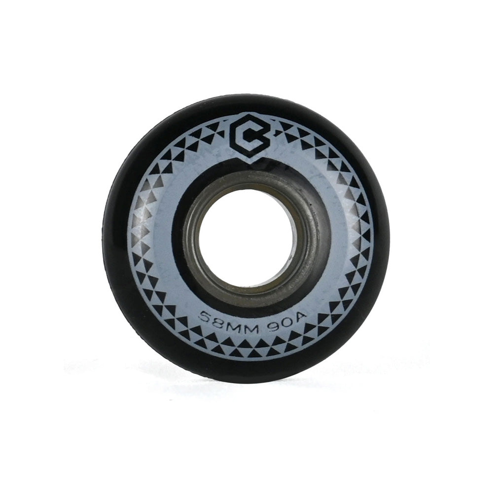 Team 58mm/90A black 4-pack