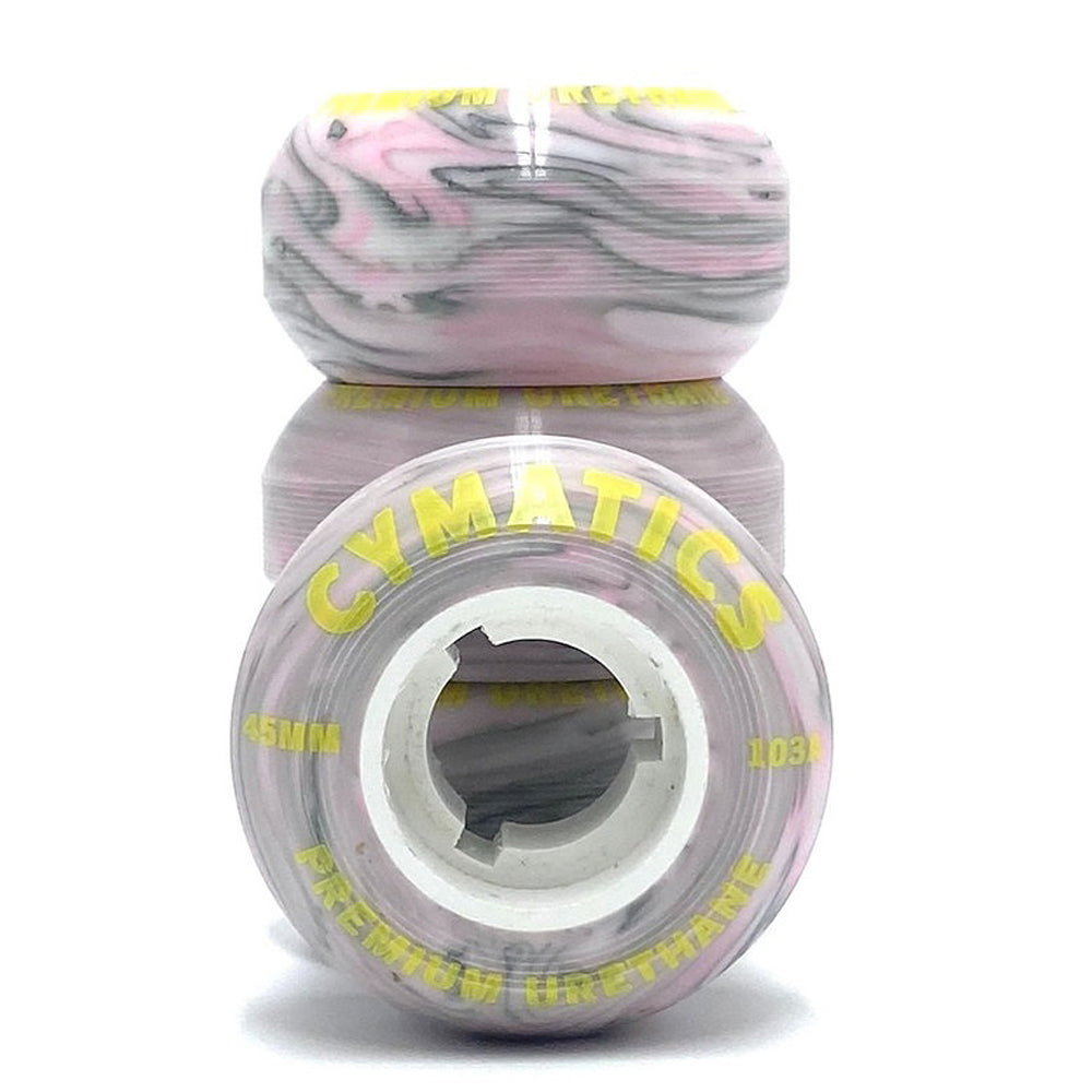 Grindwheels 45mm/100A  Marble/Pink 4-pack