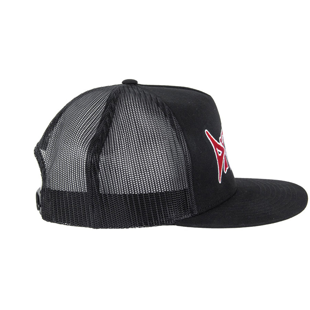 Rider Misfit Trucker Hat Black/red