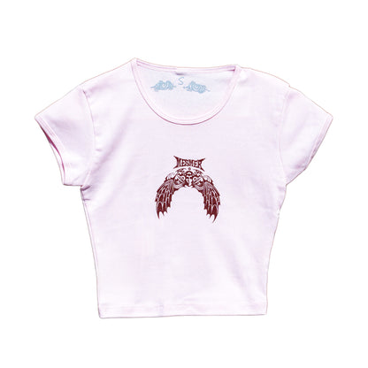 Wings Crop Top Pink