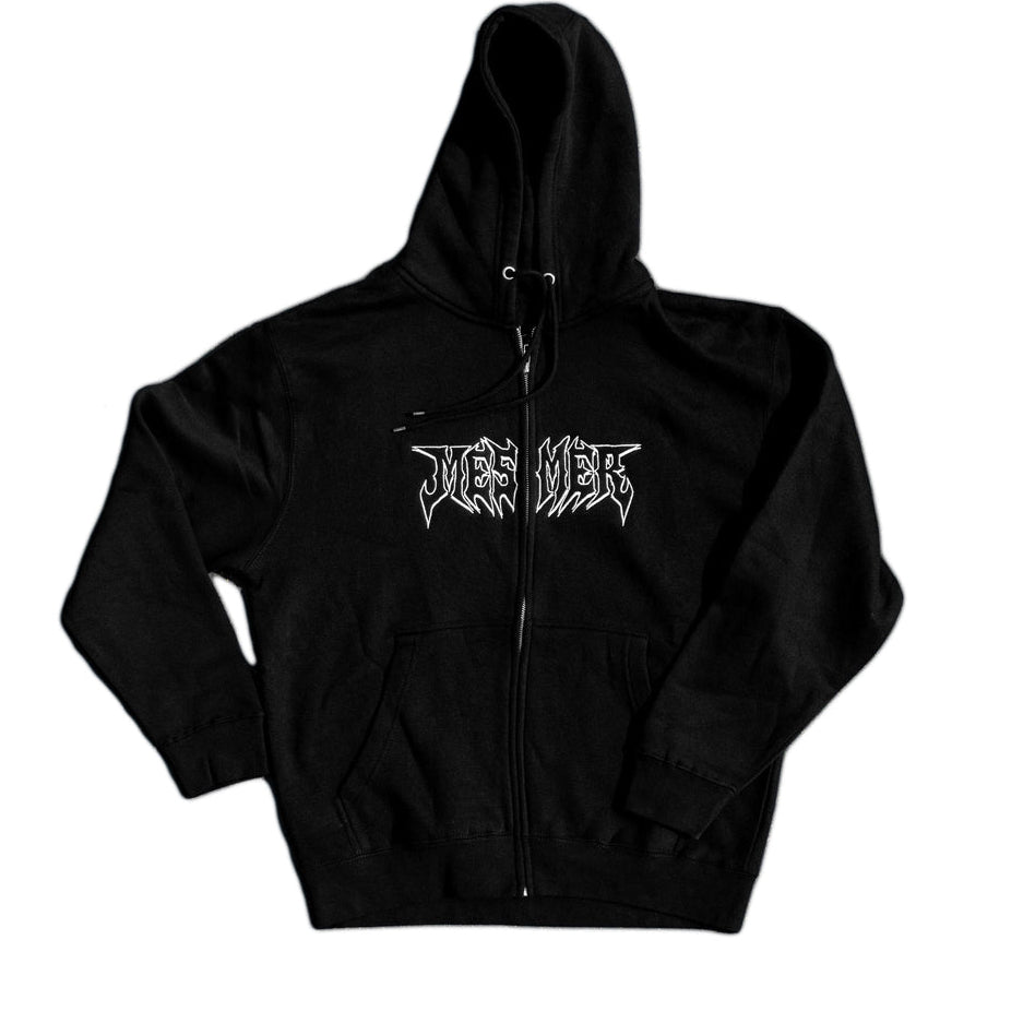 Goth Zipper Hoodie Black