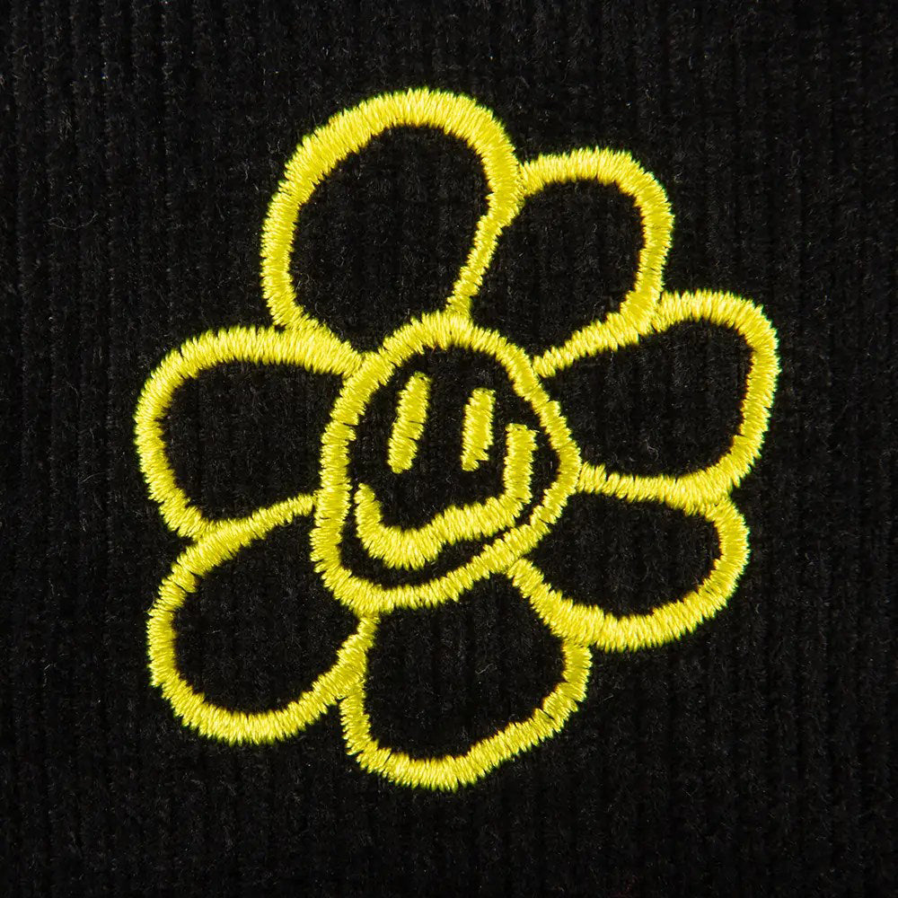Daisy Hat Corduroy Black