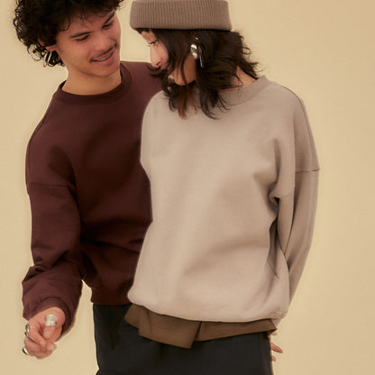 Organic Crewneck Schroom Stone