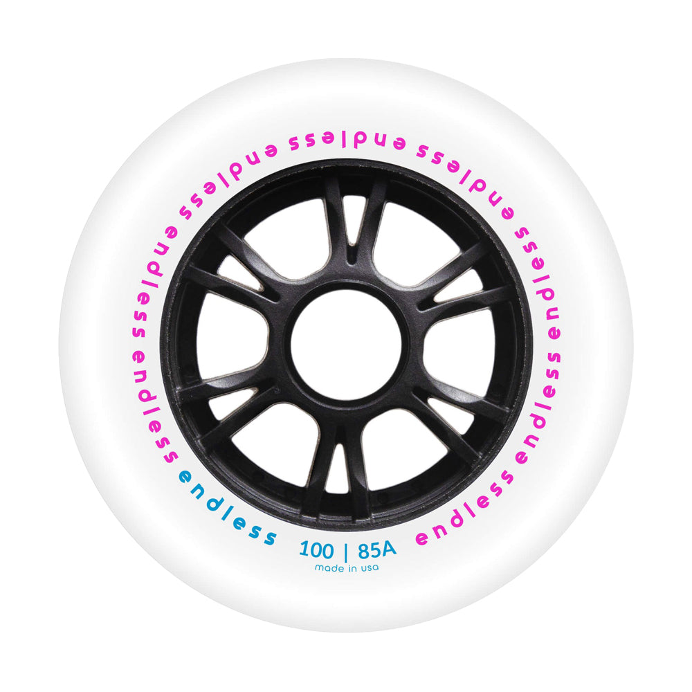100mm/85A white 4-pack