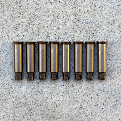 Axle Single Ultra 8mm Allan/Hex M7 L35mm Titanium 8-pack