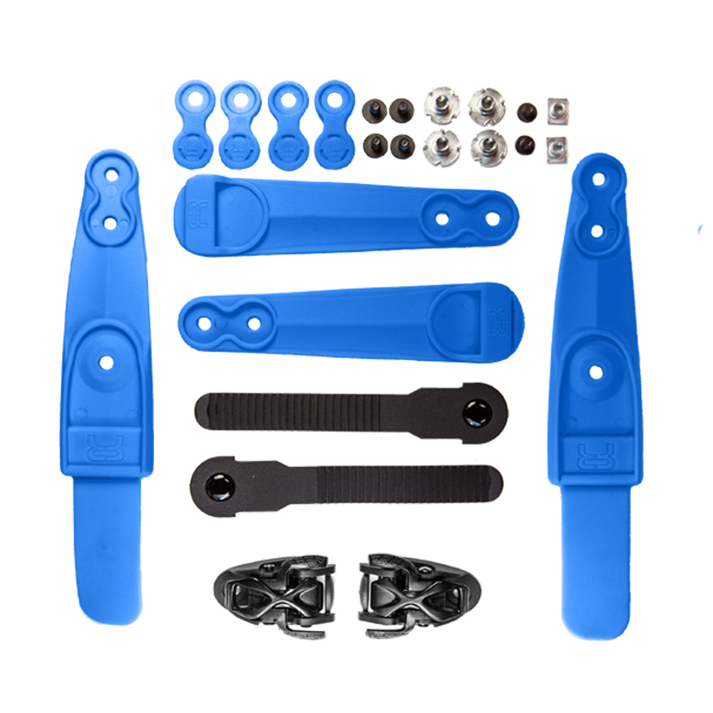 Ankle buckle SBM2 Double Strap Spider set blue