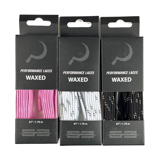 Hockey Laces  metal tips 170cm white