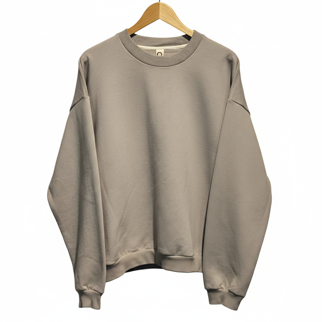Organic Crewneck Schroom Stone