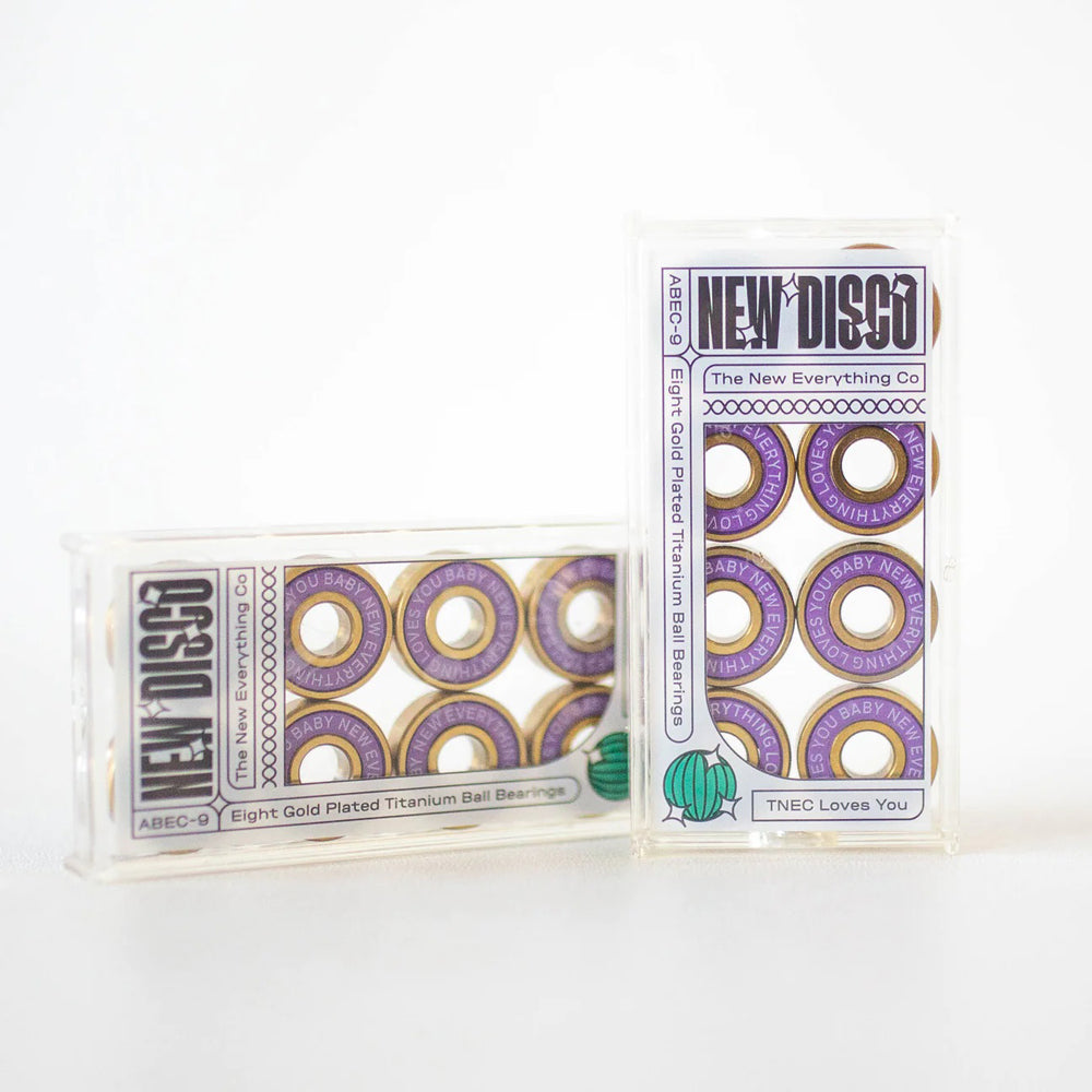 Abec 9 Disco Gold Plated Titanium Bearings 16-Pack