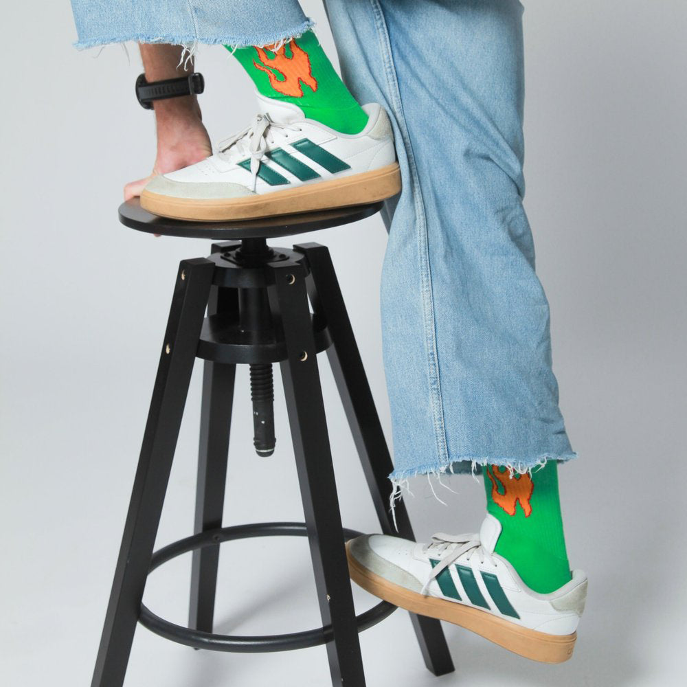 Fire Socks Green