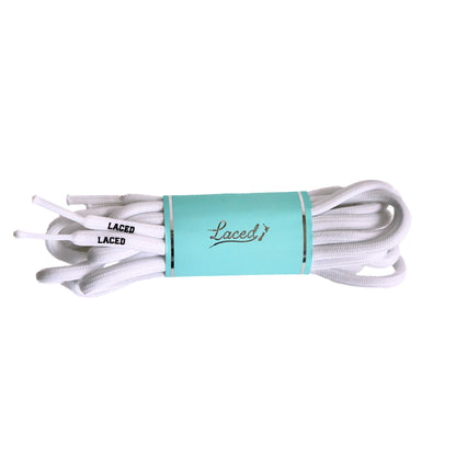 Round Waxed Laces 157cm white