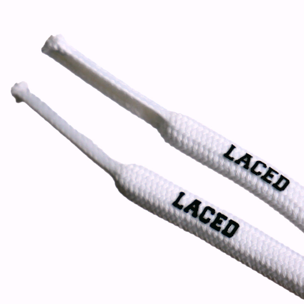 Round Waxed Laces 157cm white