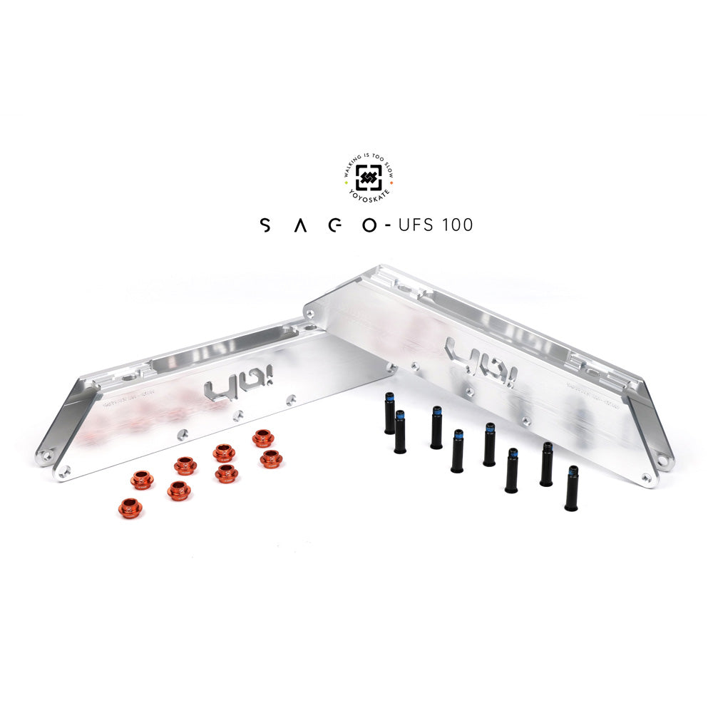 UFS Sago 100 4x100mm 3x110mm 303mm silver + Wheels set