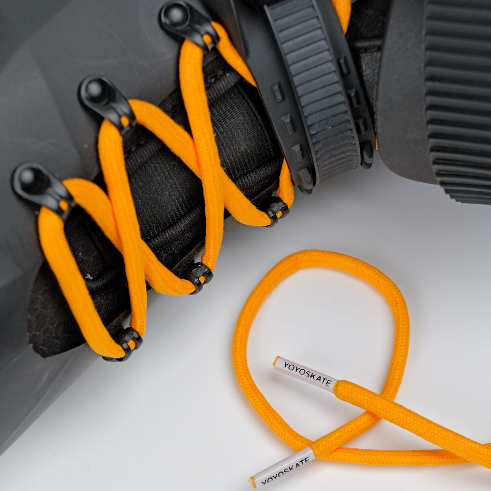 Zest Waxed Laces 180cm Orange