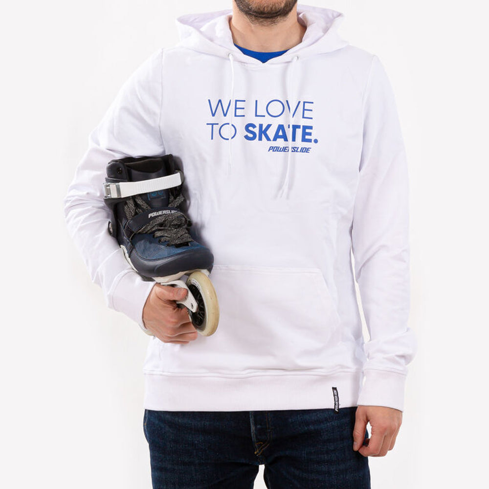 We Love To Skate Hoodie white