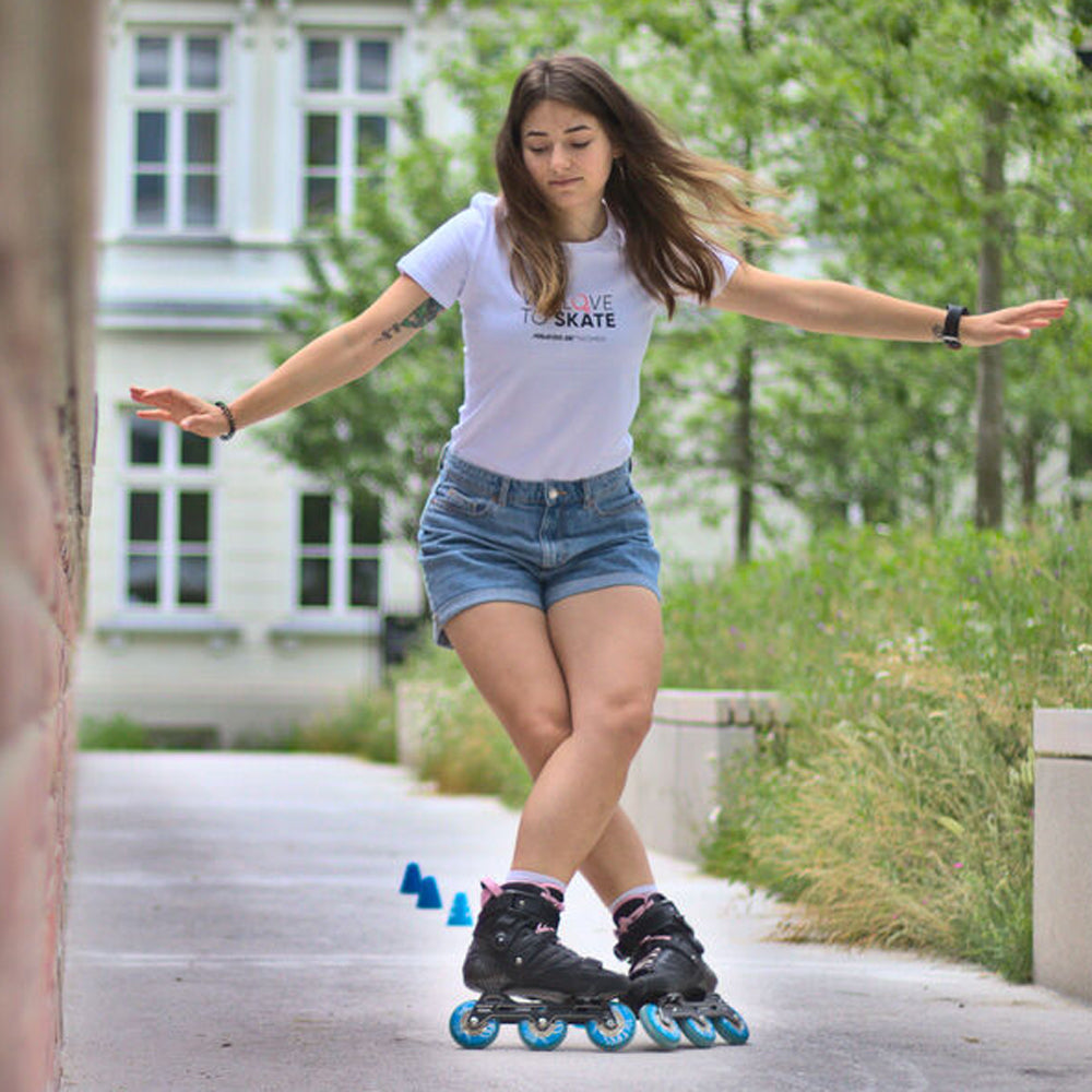 We Love To Skate women-shirt white