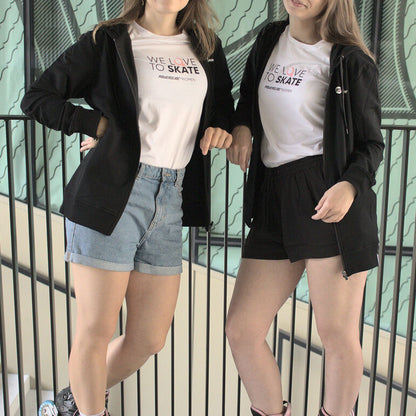 We Love To Skate women-shirt white