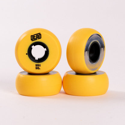 Team 55mm/90A Yellow 4-pack