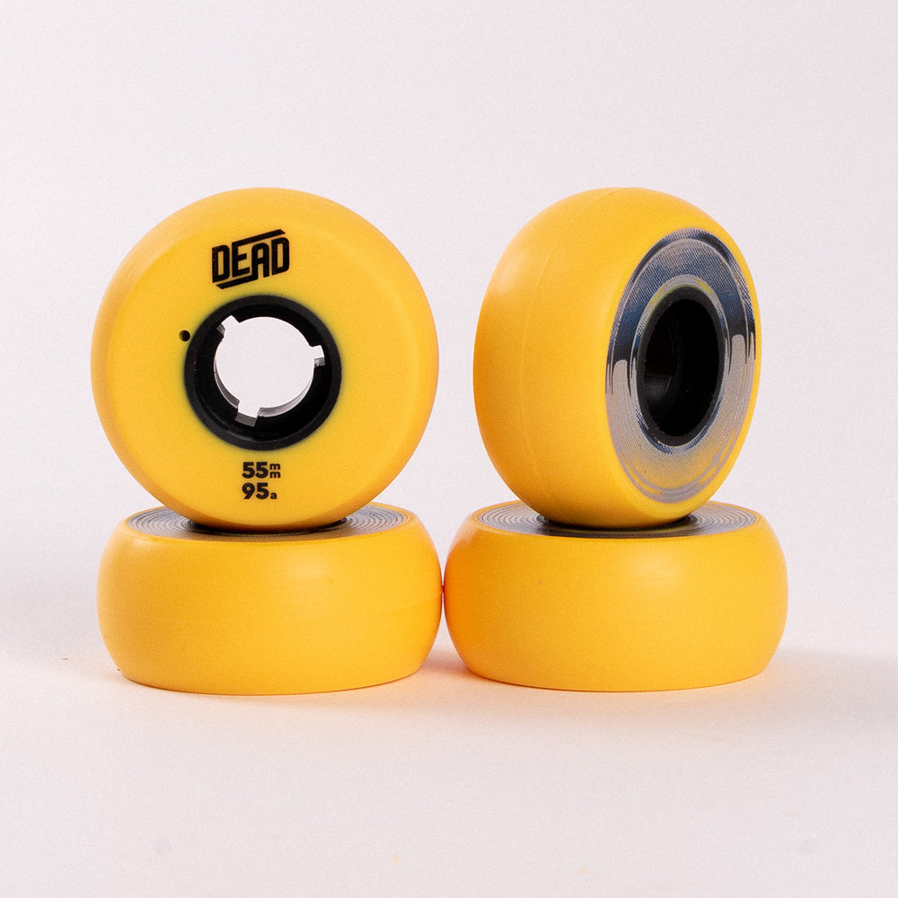Team 55mm/95A Yellow 4-pack