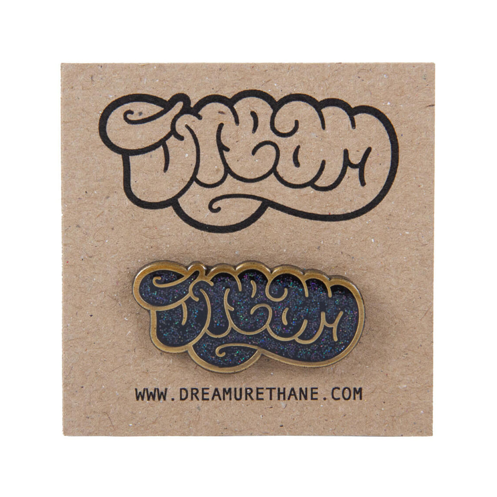 Enamel Pin Glitter Black