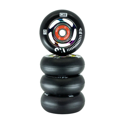 AERO Alumium 60mm/88A Black pcs + bearings
