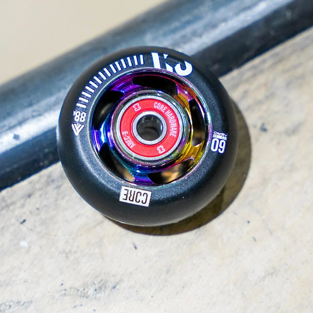 AERO Alumium 60mm/88A Black pcs + bearings