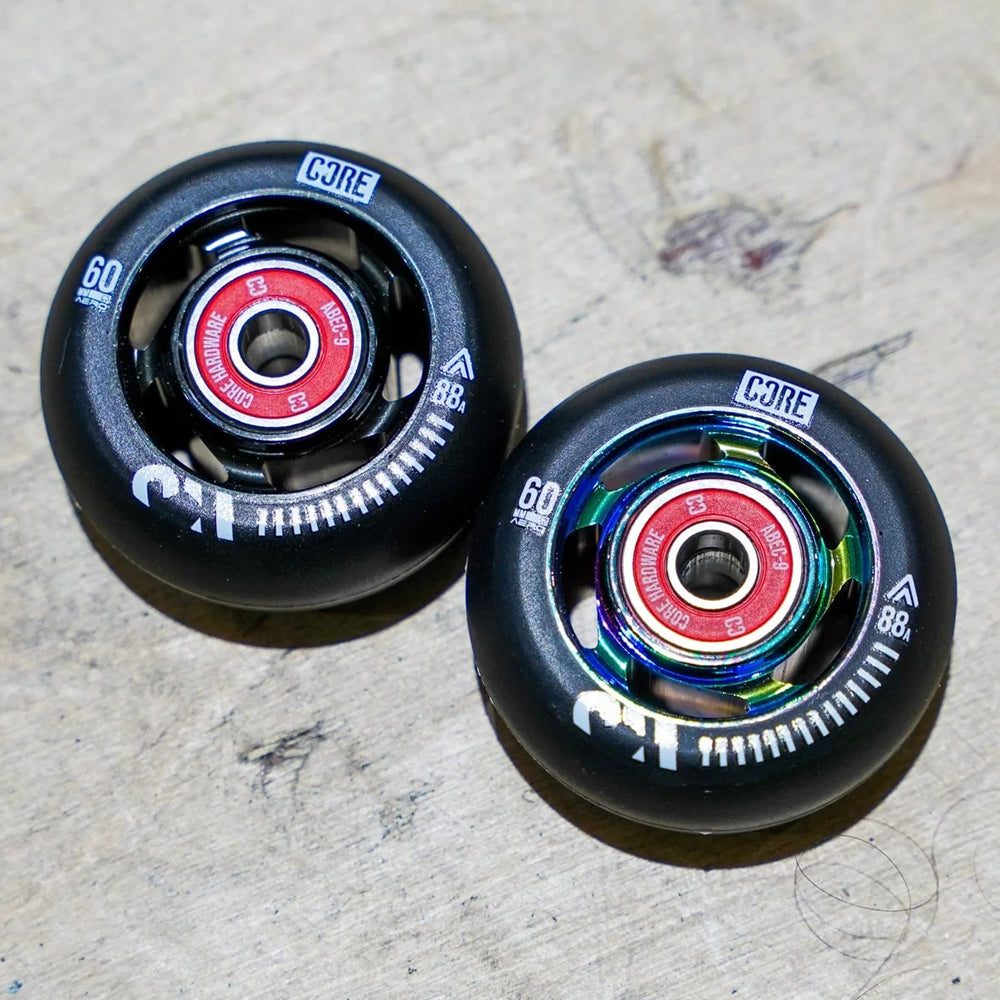 AERO Alumium 60mm/88A Black pcs + bearings