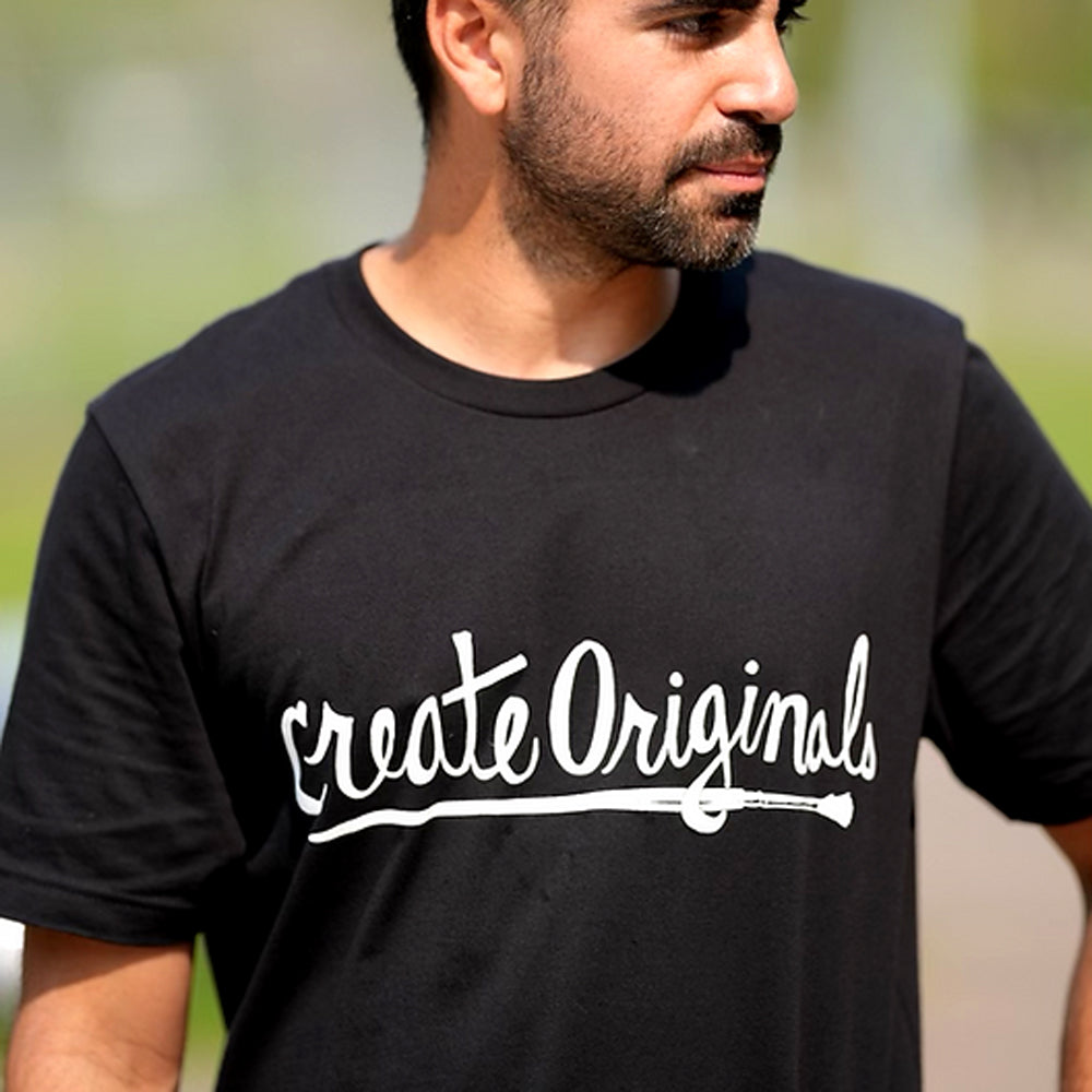 Scriptbrush T-Shirt Black