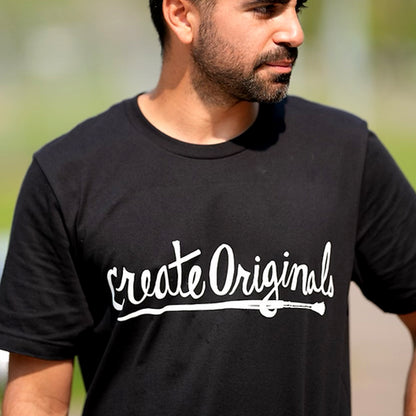 Scriptbrush T-Shirt Black