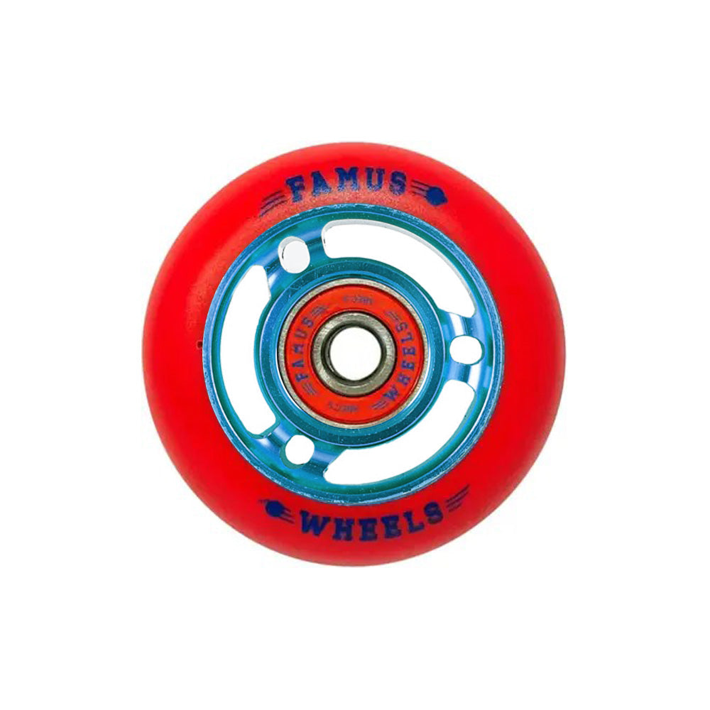 Metal Core red/blue 64mm 4-pack + bearings