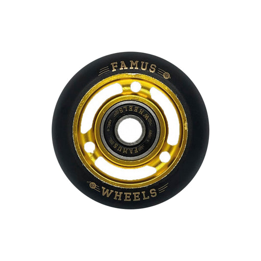 Metal Core 60mm/92A 4-pack + bearings black/gold