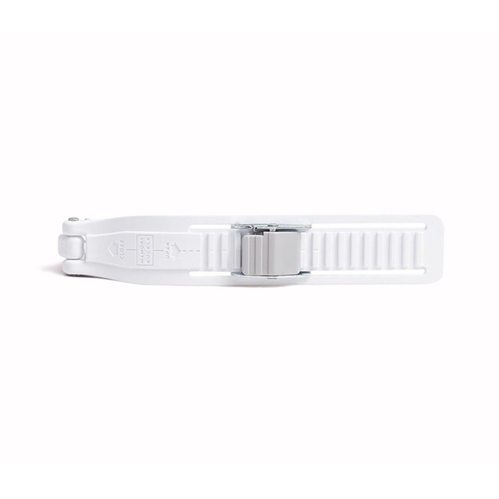 Memory buckle strap 16cm pair white