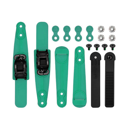 Ankle buckle SBM2 Double Strap logo set teal