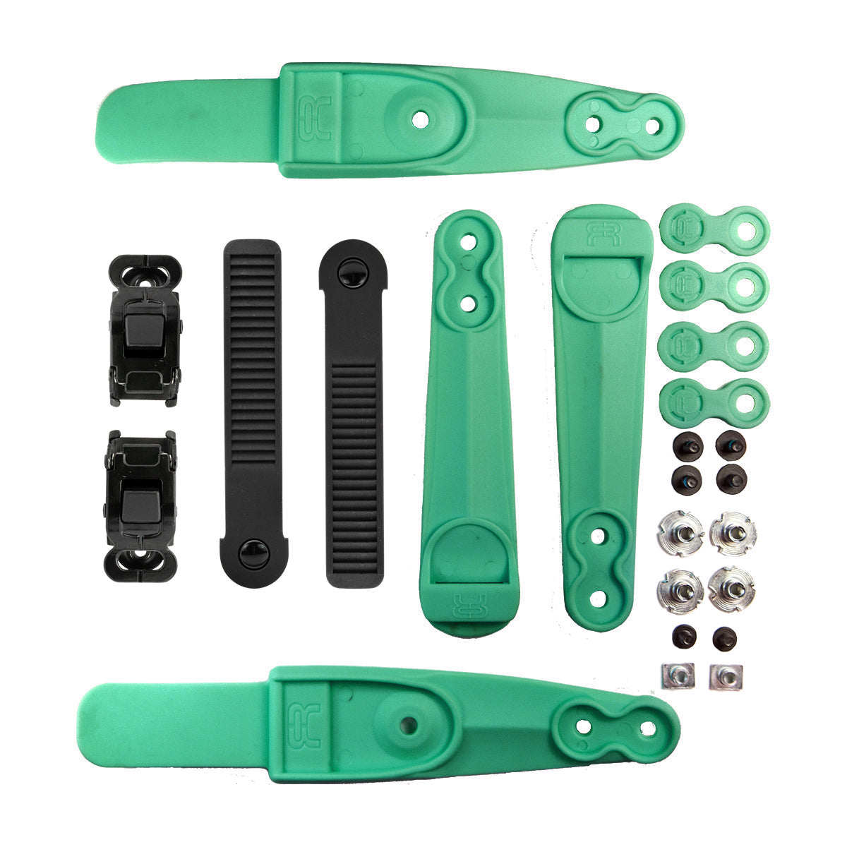 Ankle buckle SBM2 Double Strap logo set teal