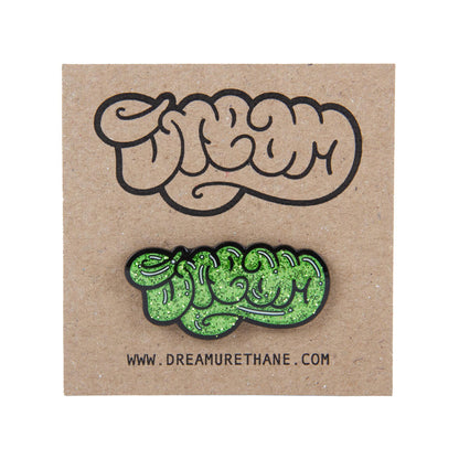 Enamel Pin Glitter Green
