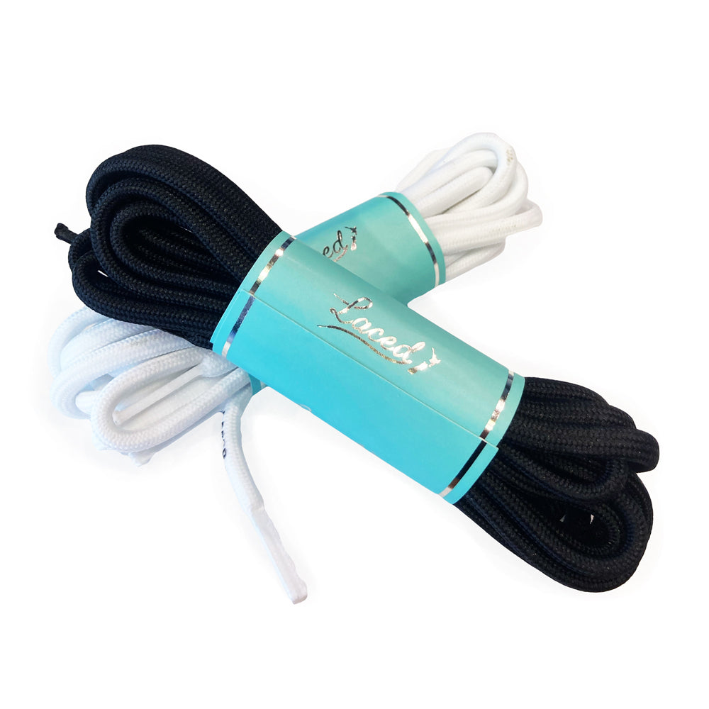Round Waxed Laces 157cm white